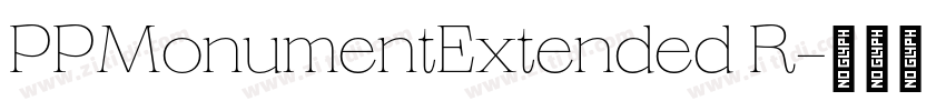 PPMonumentExtended R字体转换